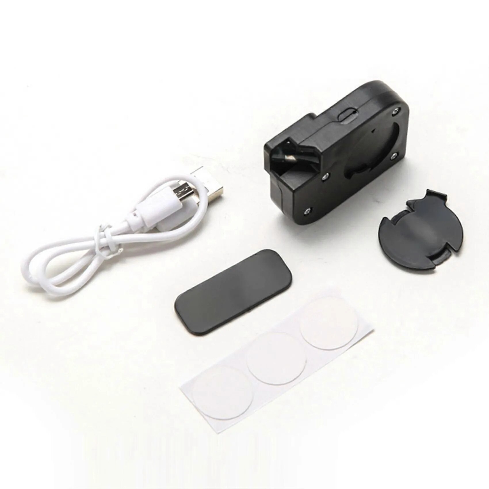 Set 2 lumini LED pentru aspirator vertical, negru, cu cablu USB si accesorii de montare