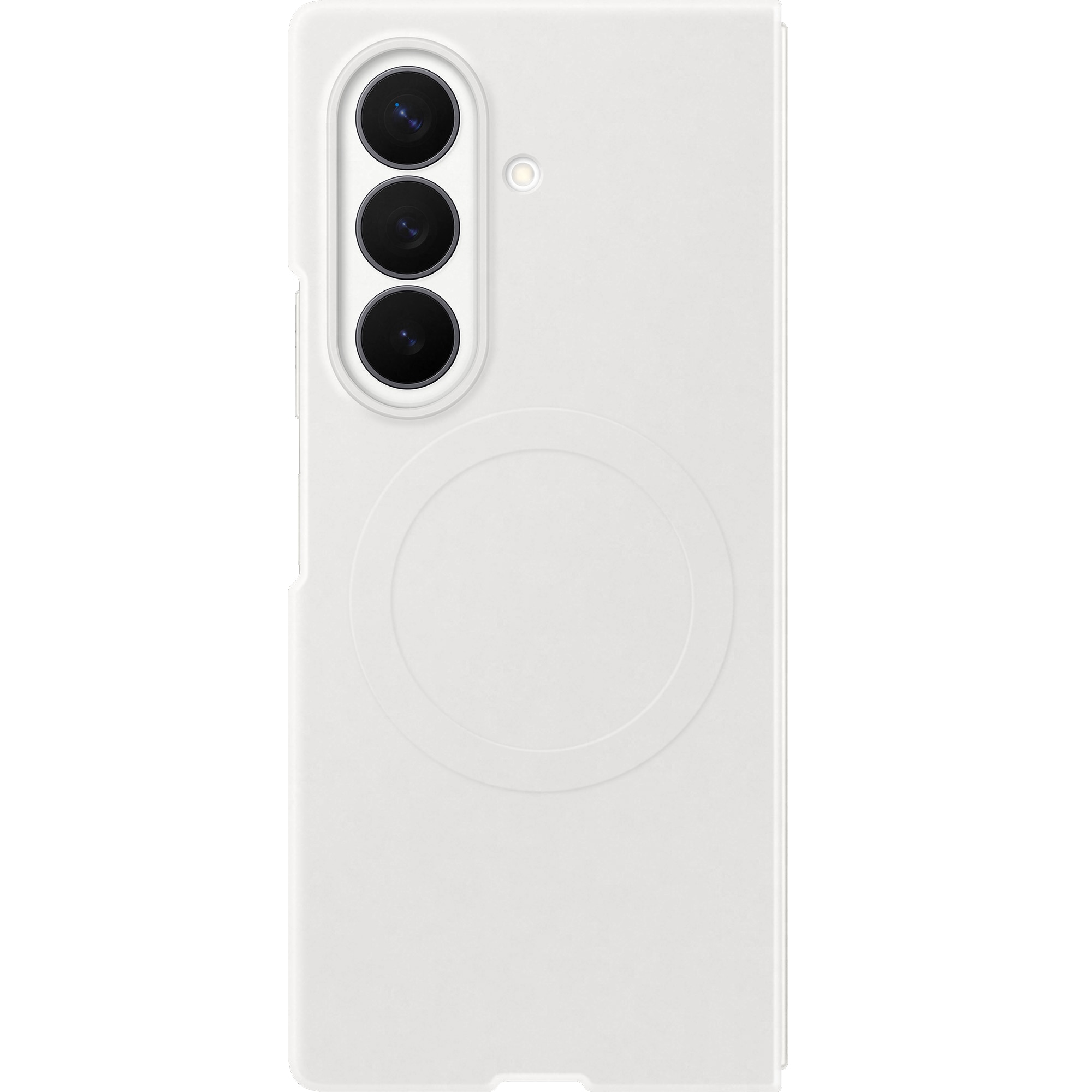 Husa de protectie Samsung pentru Galaxy Fold8 Ultra, Silicone Magnet, White