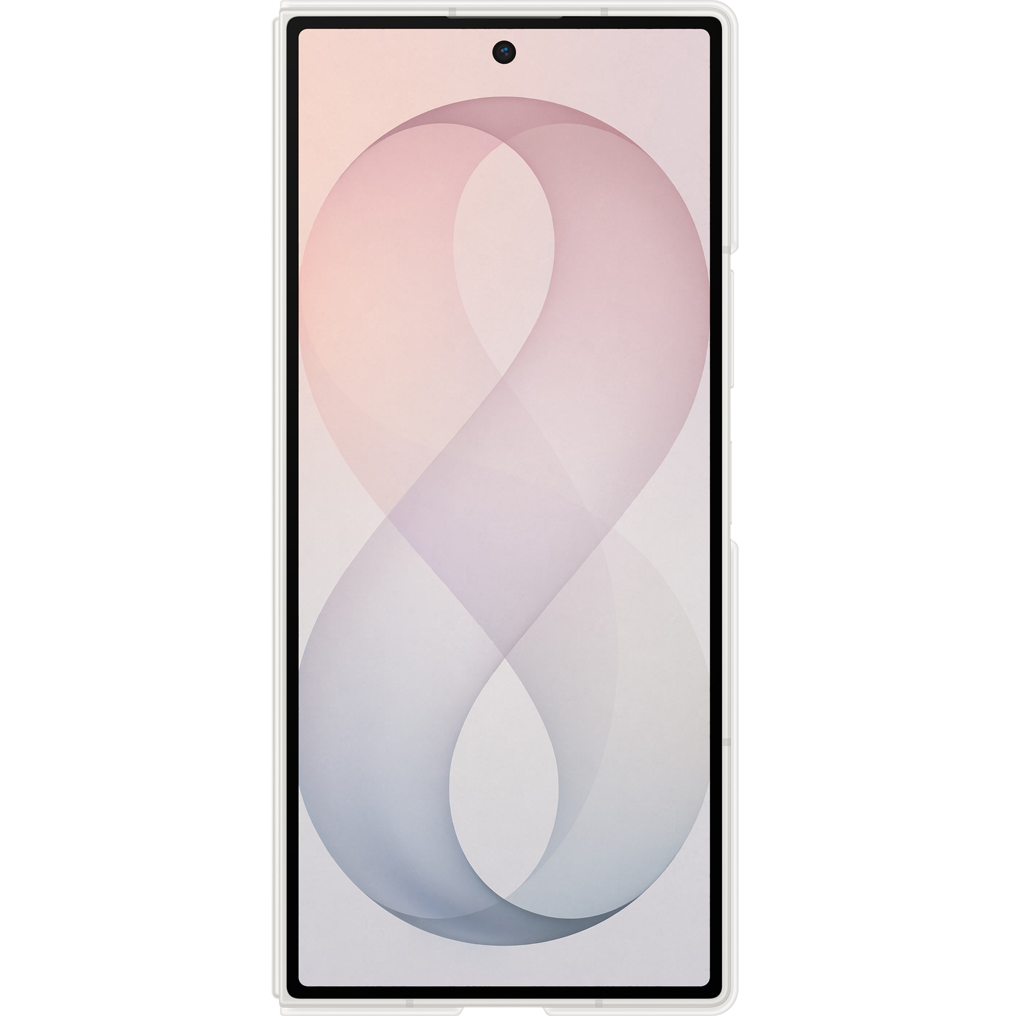 Husa de protectie Samsung pentru Galaxy Fold8 Ultra, Silicone Magnet, White