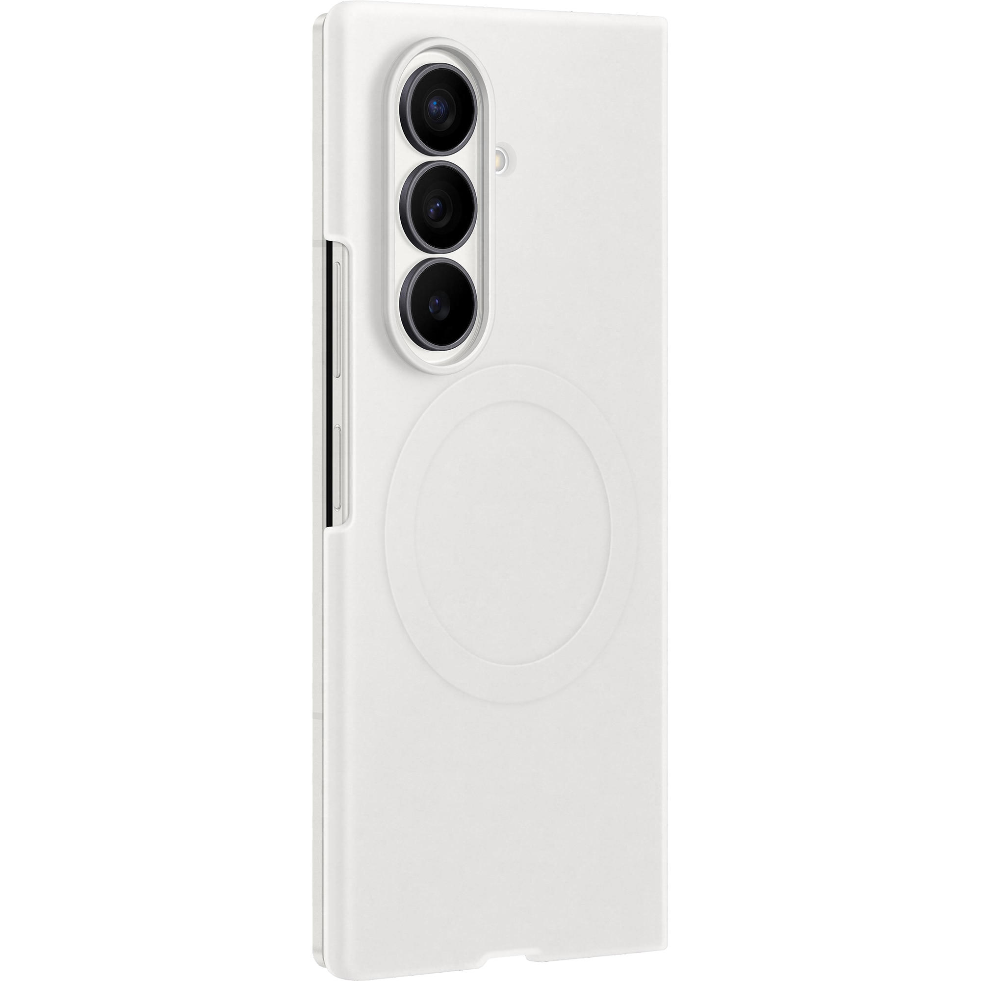 Husa de protectie Samsung pentru Galaxy Fold8 Ultra, Silicone Magnet, White