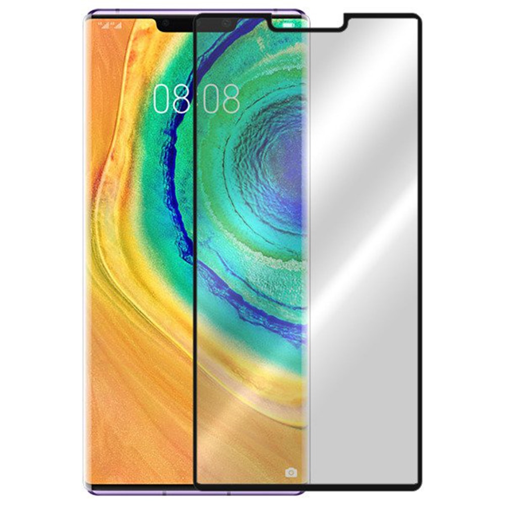 Set Husa Premium Liquid, silicon high tech, Huawei Mate 30 Pro, Transparenta + Folie 5D, Premium Glass, Neagra