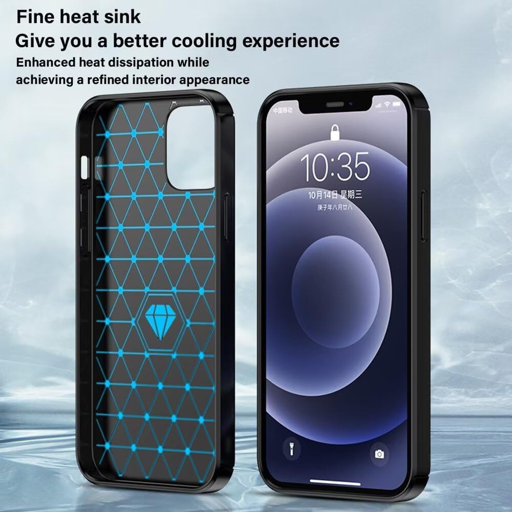 Husa pentru Oppo A6 4G - Techsuit Carbon Silicone - Black