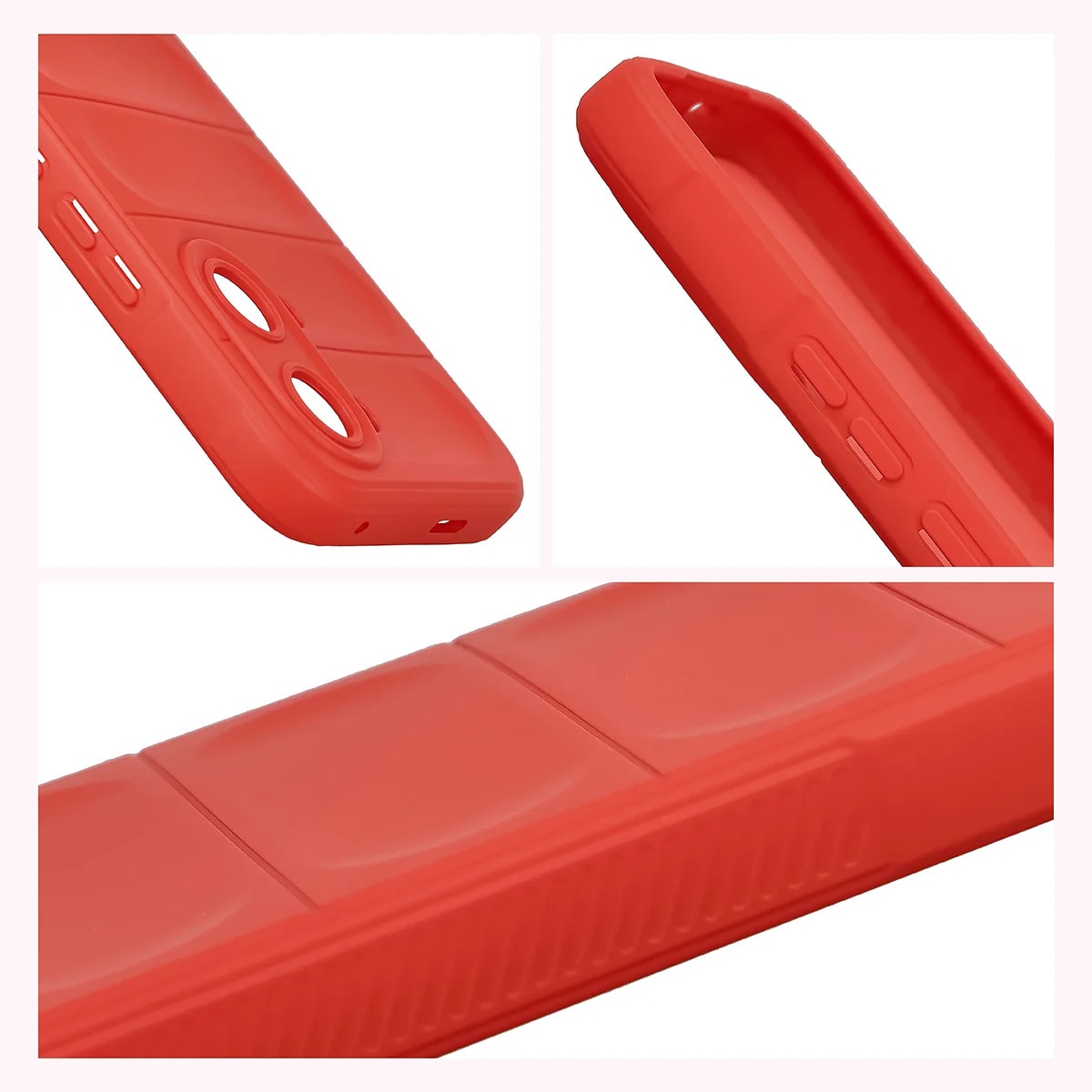 Husa Bizon Case Tur pentru Xiaomi POCO X8 Pro Max, Rosu