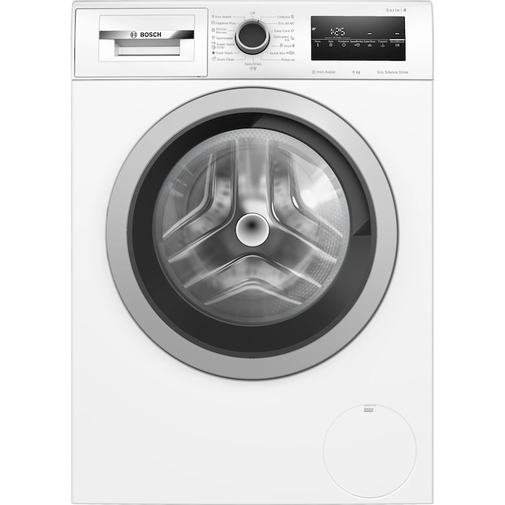 RESIGILAT: Masina de spalat rufe Bosch WAN28266BY, 8 kg, 1400 RPM, Clasa A, EcoSilence Drive, Alb