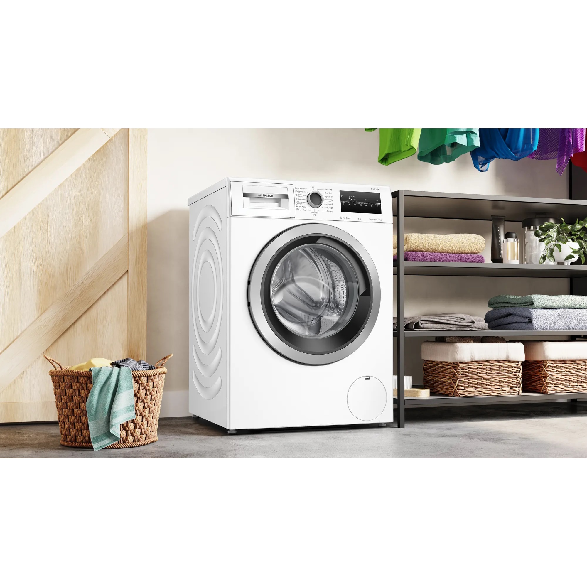 RESIGILAT: Masina de spalat rufe Bosch WAN28266BY, 8 kg, 1400 RPM, Clasa A, EcoSilence Drive, Alb
