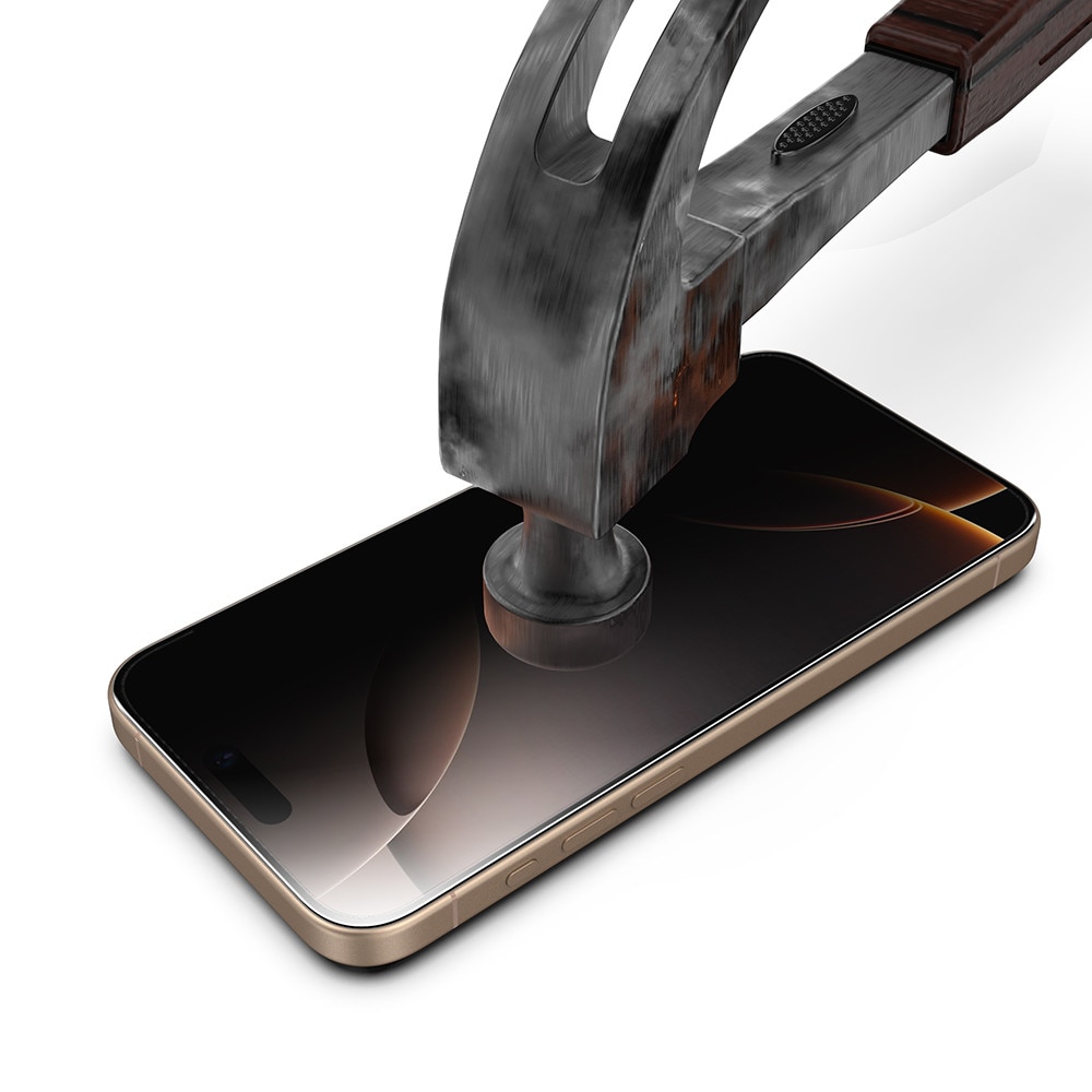 Folie telefon Techsuit TitanGlass FullCover Privacy, set 2 bucăți, sticlă securizată, iPhone 17 Pro Max