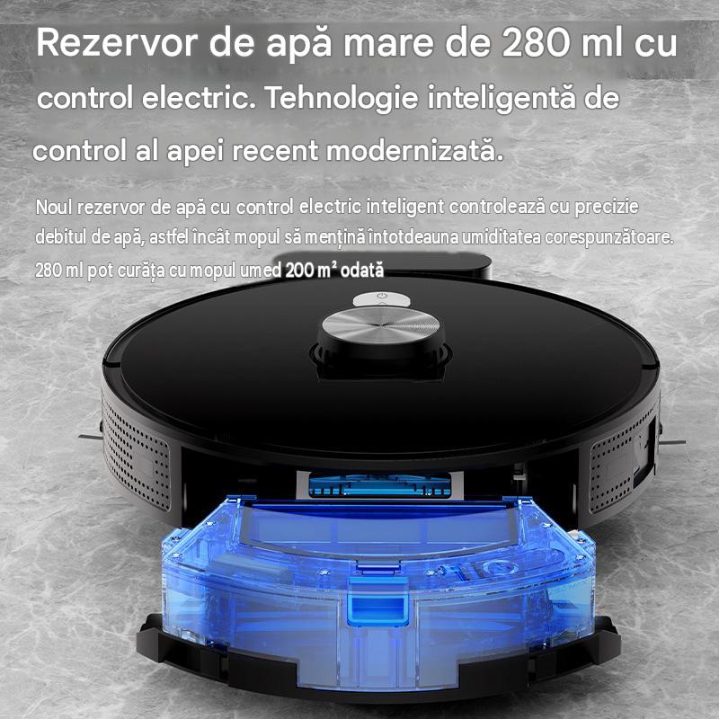 Robot aspirator LiDAR Arvada® SmartClean A8S, aspirare si mop 3 in 1, 4500 Pa, Wi-Fi, aplicatie Tuya, baterie 5200 mAh, autonomie 90–120 min, alb