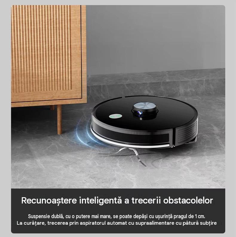 Robot aspirator LiDAR Arvada® SmartClean A8S, aspirare si mop 3 in 1, 4500 Pa, Wi-Fi, aplicatie Tuya, baterie 5200 mAh, autonomie 90–120 min, alb