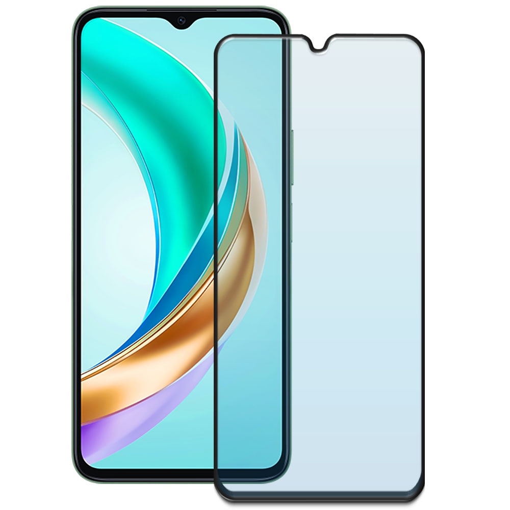 Folie din sticla securizata pentru Honor X6b, HAMSTERBOX Glass Shield, Protectie completa ecran, Full face, Aplicare rapida, Case Friendly, Transparenta