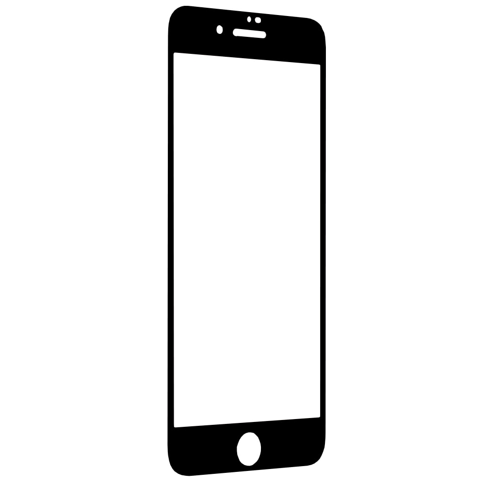 Folie pentru iPhone 7 Plus / 8 Plus, Techsuit 111D Full Cover / Full Glue Glass, Black