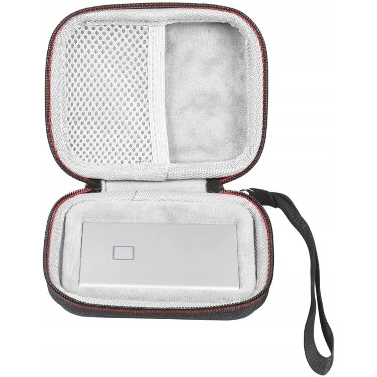 Husa moXomi pentru disc extern Samsung T7, impermeabila, compacta, 12x10x3,5cm, set de accesorii