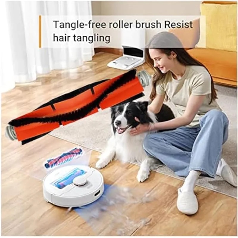 Kit piese de schimb pentru robot aspirator Dreame Bot D10 Plus RLS3D, 2 perii principale ABS, 4 perii laterale, 4 filtre ABA, 4 lavete microfibra, 4 saci de praf, 2 unelte de curatare, Multicolor, K0544-26803-546-AMC