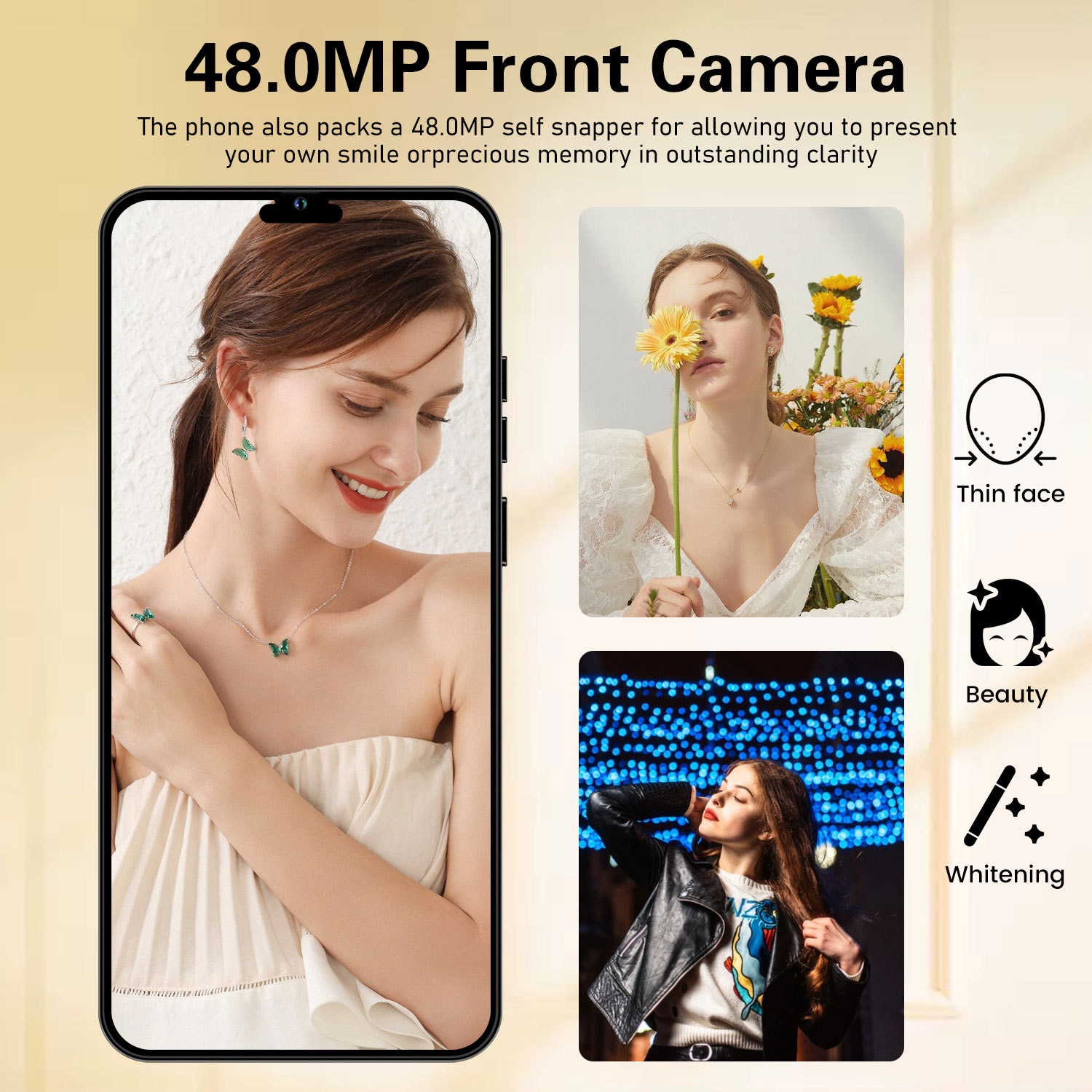 Telefon, ecran de 6.5 inch pixeli ultra-inalti, baterie cu capacitate mare,, Aur, atmosfera de inalta calitate