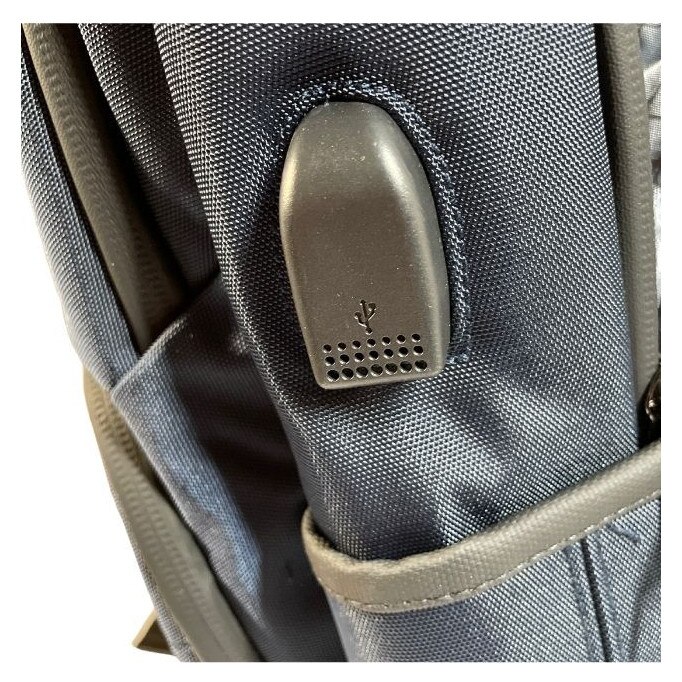 Ghiozdan Smart cu USB 26B, bleumarin