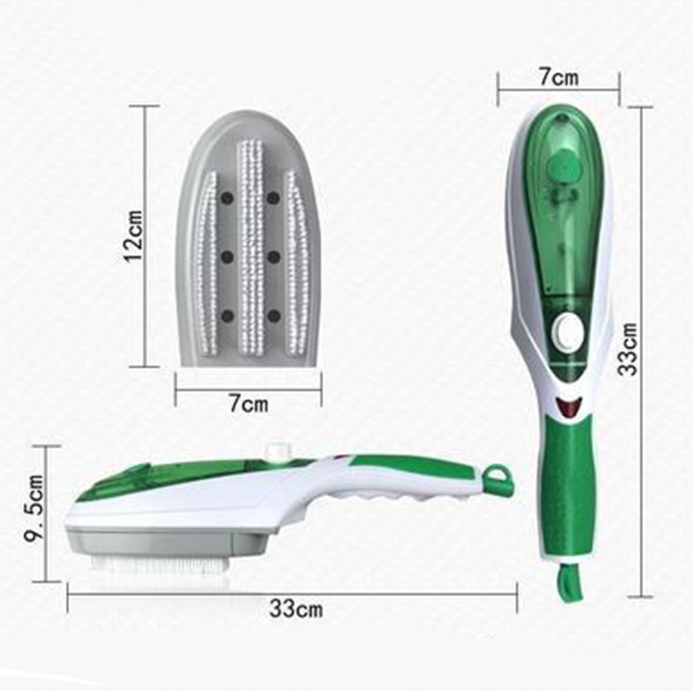 Aparat de calcat cu aburi portabil 0805BM-BST3177587, incalzire rapida 30s, 550-850 W, corp plastic, verde, 33 x 9.5 cm