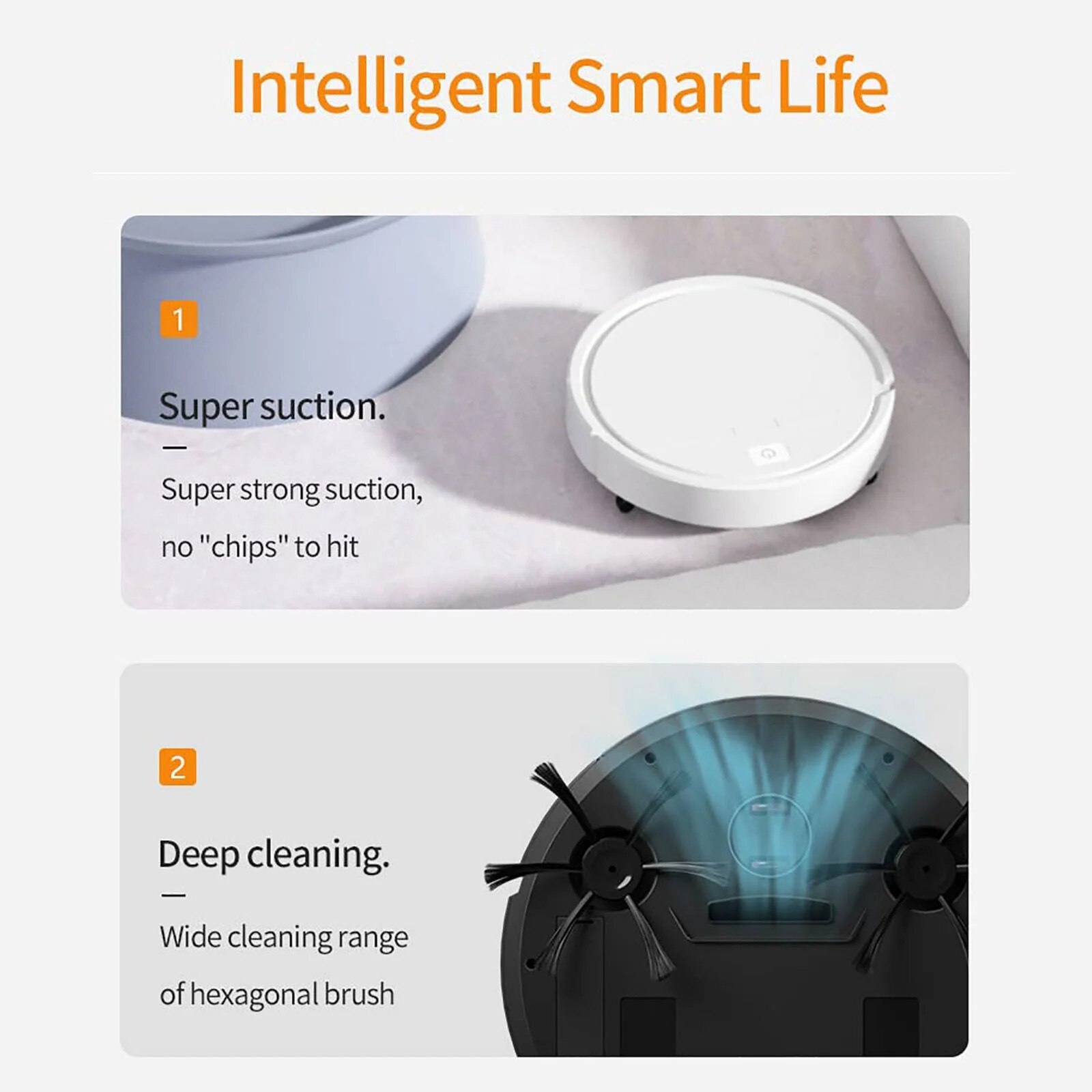 Robot de aspirare multifunctional 3 in 1, 3800PA, 50DB