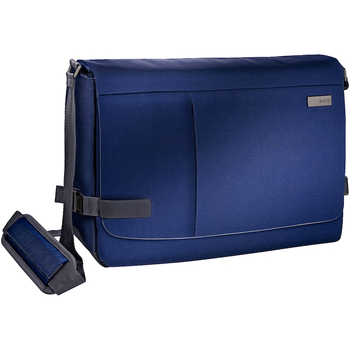 Geanta Leitz Complete Messenger 15,6'' Smart Traveller, albastru-violet