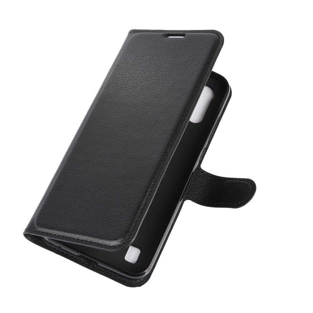 Husa telefon, ERBORD pentru Motorola Moto E6S, piele ecologica, neagra