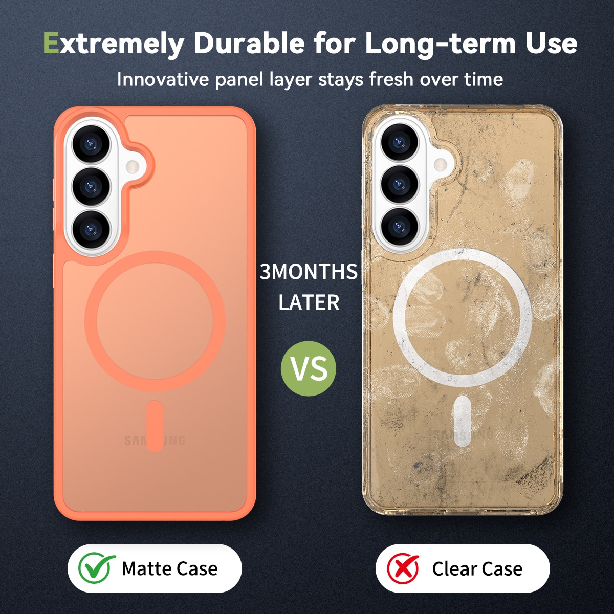 Husa de protectie pentru Samsung Galaxy S26 Plus, Omelivon, MagSafe, Incarcare Wireless, Antisoc, Margini Ridicate pentru Protectia Ecranului si a Camerelor, Materiale Premium, Portocaliu