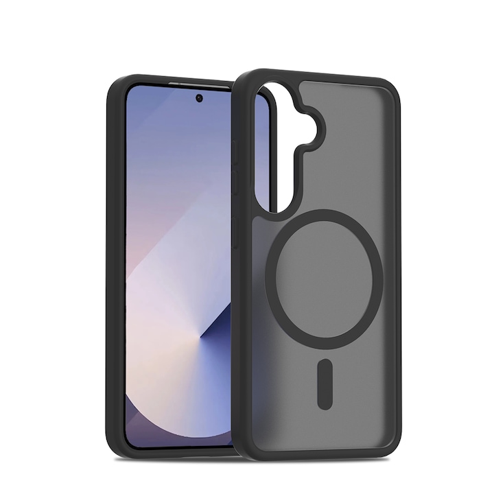 Husă pentru telefon, Omelivon, Samsung Galaxy S25, Antisoc, Negru, TPU+PC