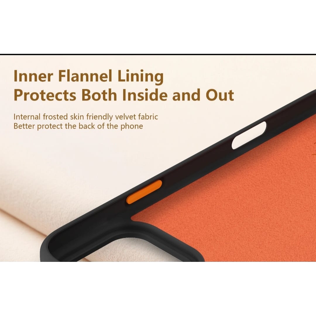Husă magnetică Case pentru iPhone 17 Pro Max, TPU cu textură imitație piele, albastru deschis, margini ridicate