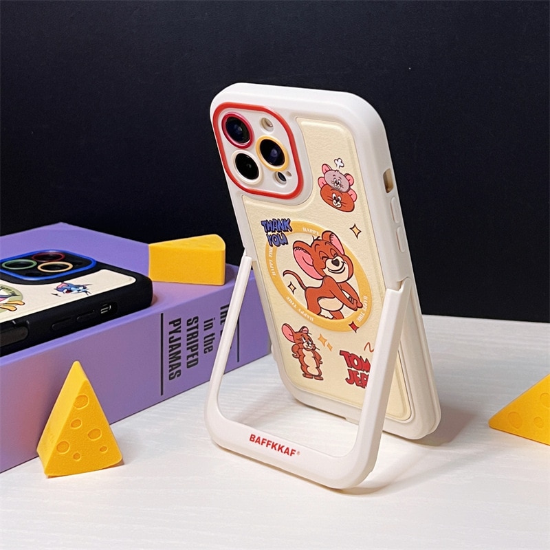 Husa protectie telefon Tom and Jerry, BAFFKKAF, MagSafe, Pentru iPhone 13 Pro Max, Multicolor