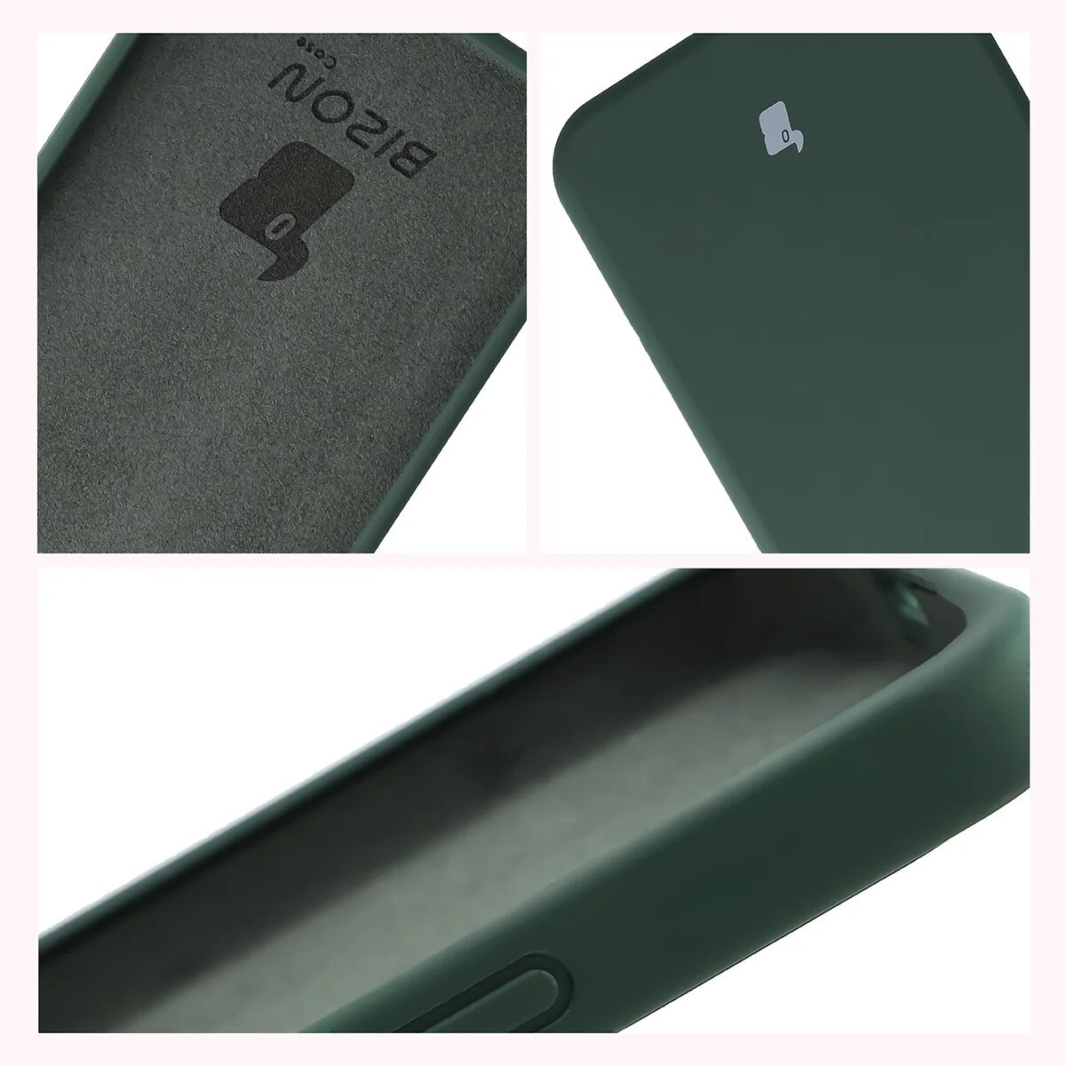 Husa Bizon Soft Case pentru Xiaomi POCO X8 Pro Max, verde inchis