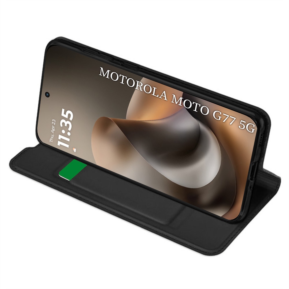 Husa pentru Motorola Moto G77 / G67 - Techsuit Magskin Book - Black