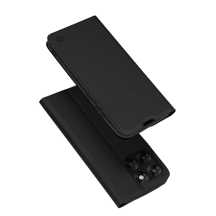 Husa pentru Motorola Moto G77 / G67 - Techsuit Magskin Book - Black