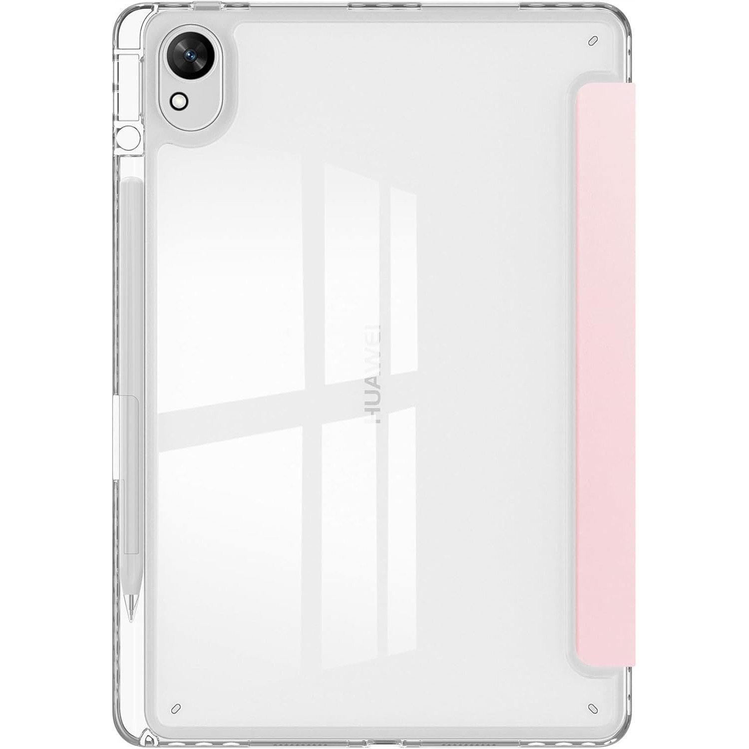Husa tableta cu clapeta, Supero, roz, pentru Huawei MatePad SE 11 2024, material premium, slot pentru stylus
