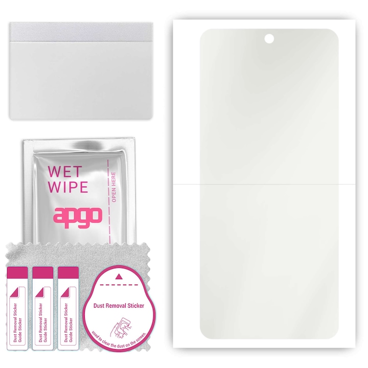 Folie de protectie MAT MATTE apgo pentru Realme 12+ 5G Plus 5G – autoadeziva, afisare completa, hidrogel, anti-zgarieturi, full glue, 5D