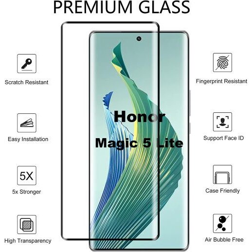 Folie Protectie Ecran Sticla 3D Full Glue compatibila cu Honor Magic 5 Lite