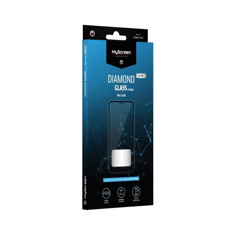 Folie Sticla Securizata Japoneza My Screen Diamond Edge Lite Pentru iPhone 14 Pro Max, Full Glue, Full Cover