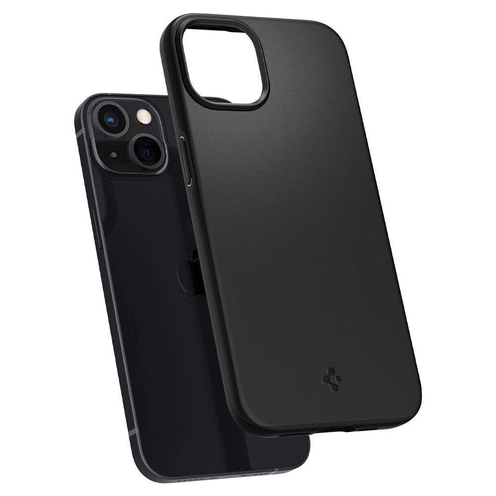 Husa slim Spigen Thin Fit compatibila cu iPhone 13 Mini Black