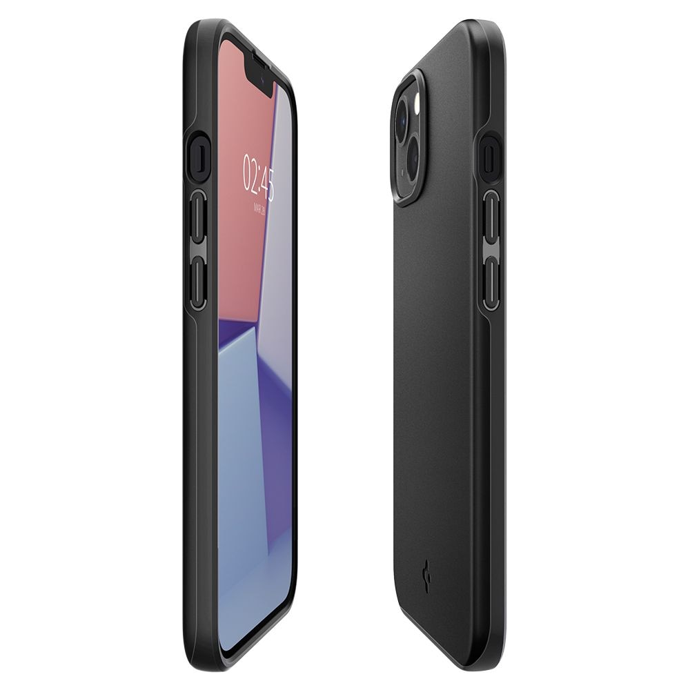 Husa slim Spigen Thin Fit compatibila cu iPhone 13 Mini Black