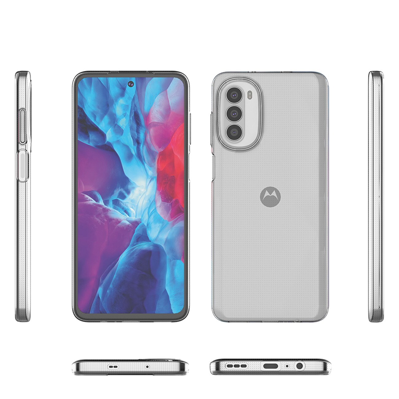 Carcasa Ultra Clear compatibila cu Motorola Moto G52/G82 5G, TPU, 0.5mm, Transparent