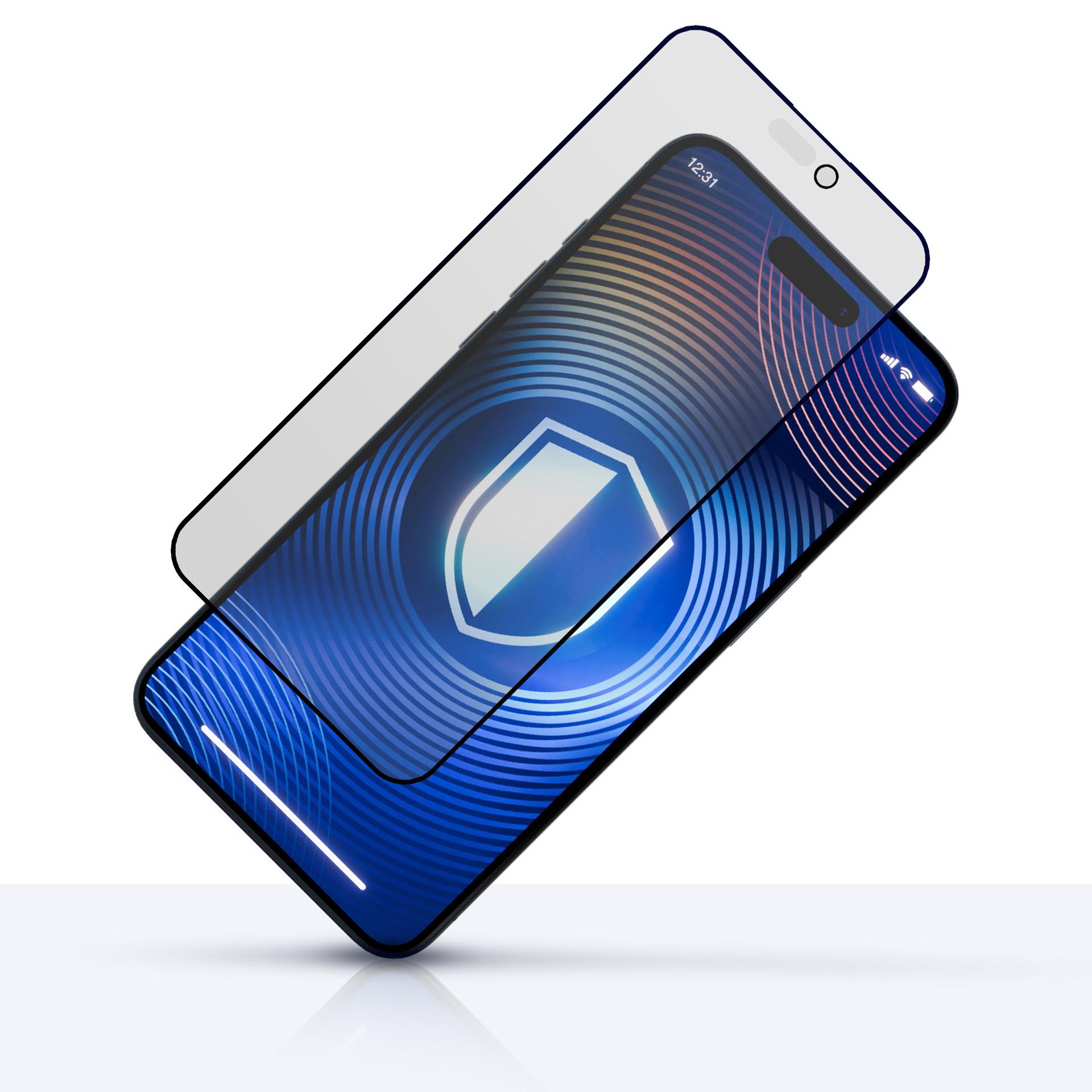 Folie protectie telefon, HardGlass Matt Max Privacy, protectie maxima, finisaj mat, pentru Apple iPhone 14 Pro Max