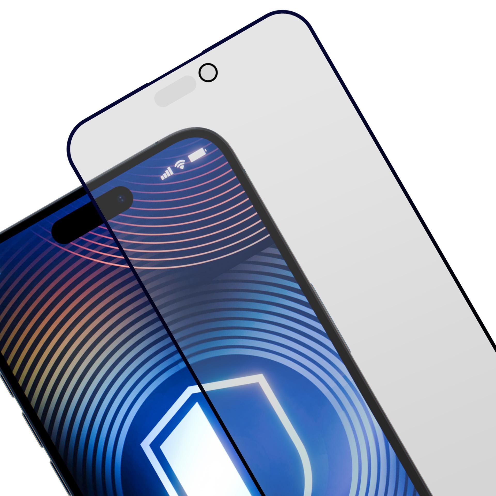 Folie protectie telefon, HardGlass Matt Max Privacy, protectie maxima, finisaj mat, pentru Apple iPhone 14 Pro Max