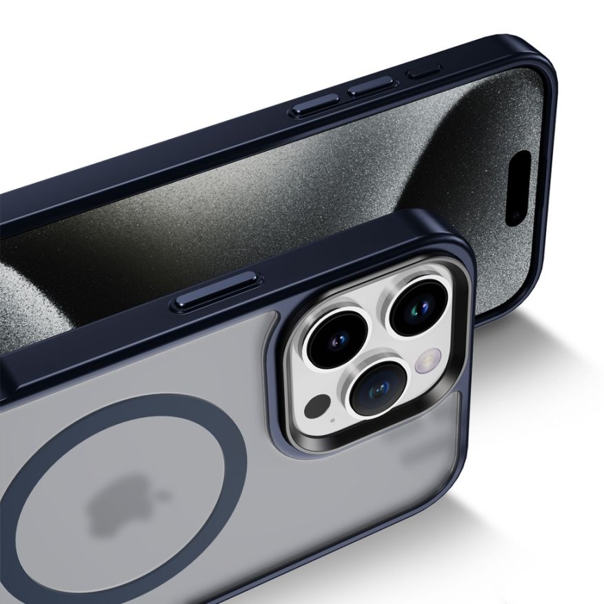 Husa pentru iPhone 16 Pro Max, Husa de Protectie, AIM TO POWER, Compatibila cu telefon Apple, MagSafe - Albastru