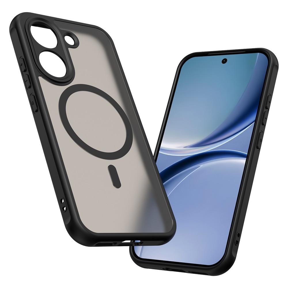 Husa compatibila cu Xiaomi Poco X8 Pro, Stef's Cat, HaloFrost II MagSafe, negru