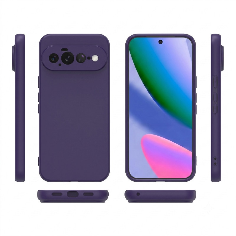 Husa pentru Google Pixel 11 PRO XL OEMG® Silicon case, protectie militara, interior din microfibra-Violet inchis