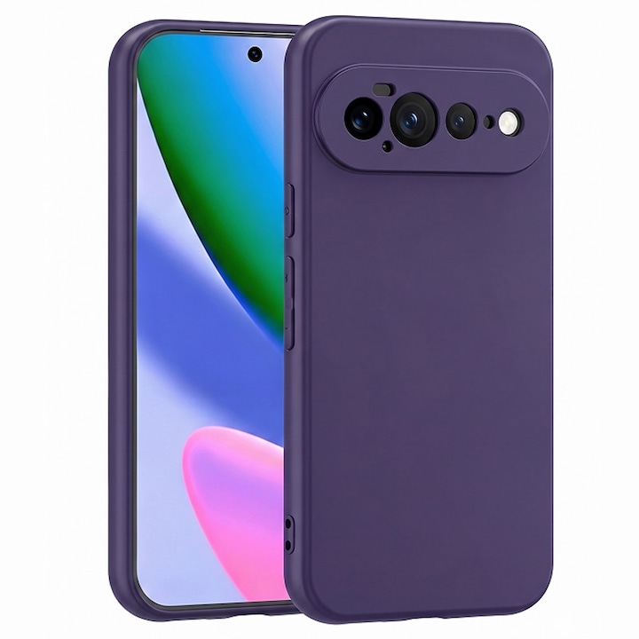 Husa pentru Google Pixel 11 PRO XL OEMG® Silicon case, protectie militara, interior din microfibra-Violet inchis