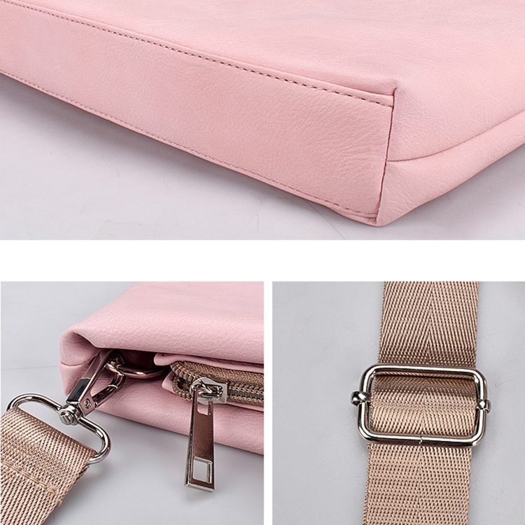 Geanta laptop 13.3-15.4 inch, detasabila, usoara, neagra, 37x28x5cm-40x29x5cm