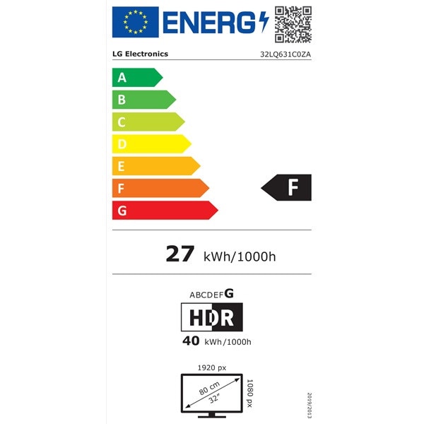Televizor, LG, 32LQ631C0ZA, Smart, Wi FI, Full HD, 32", Negru