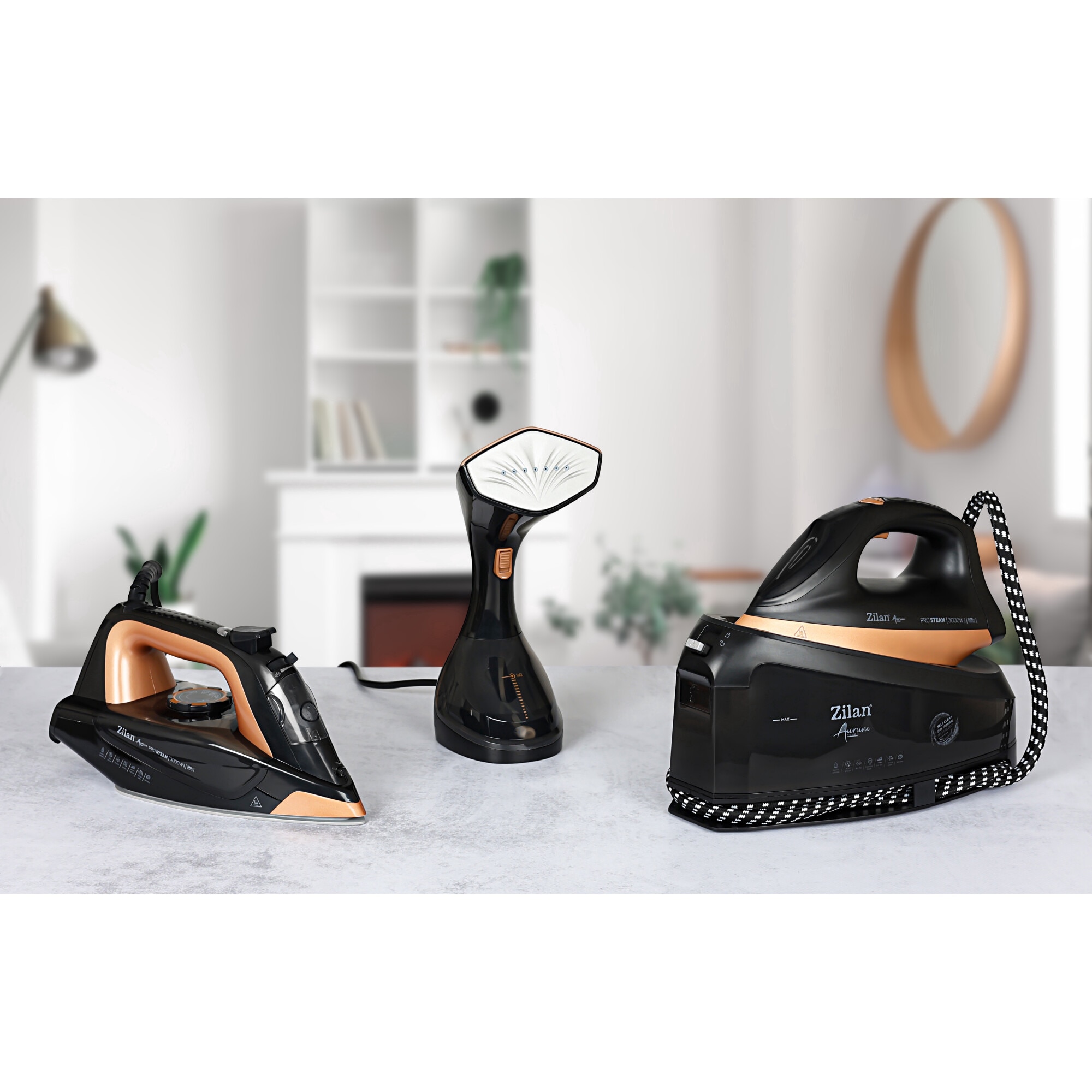Fier de calcat vertical cu aburi, putere 1500W, 20g/min, capacitate 230 ml, ecran LED multi functional / ZLN 4254