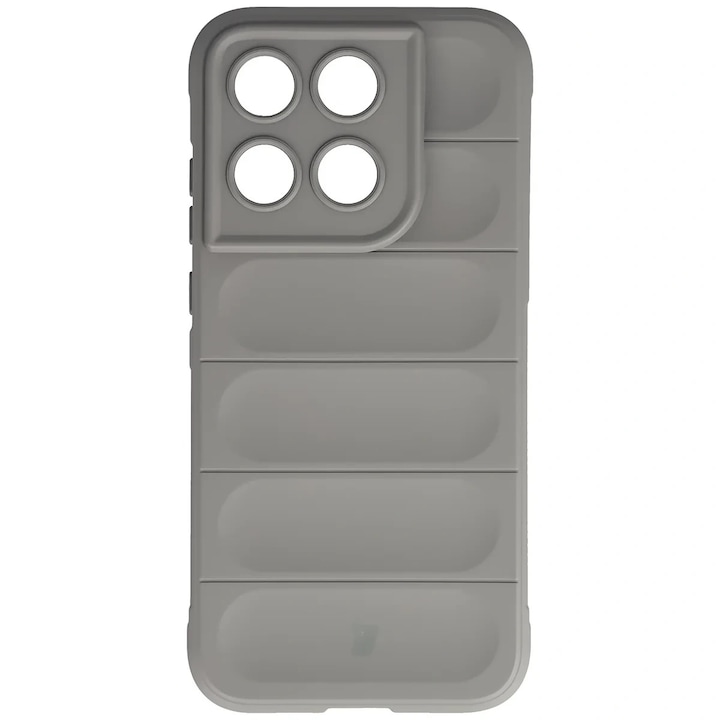 Carcasa Bizon Tur compatibila cu Motorola Moto G67 5G / G77 5G, Light Grey
