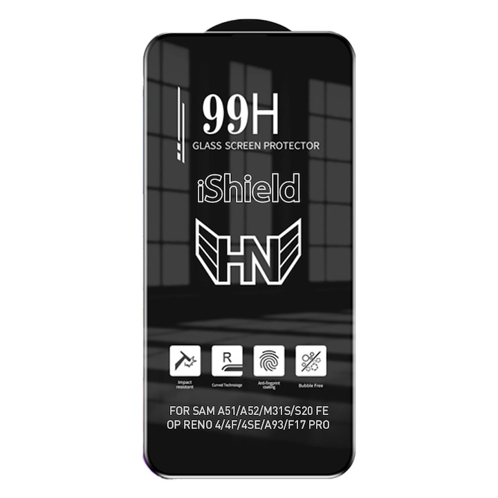 Folie pentru Samsung A80 (A805) - protectie ecran Tempered Glass 99H - iShield®