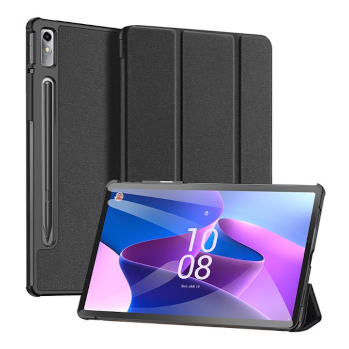 Husa pentru Lenovo Tab P11 generatia 2 Dux Ducis domo smart case negru