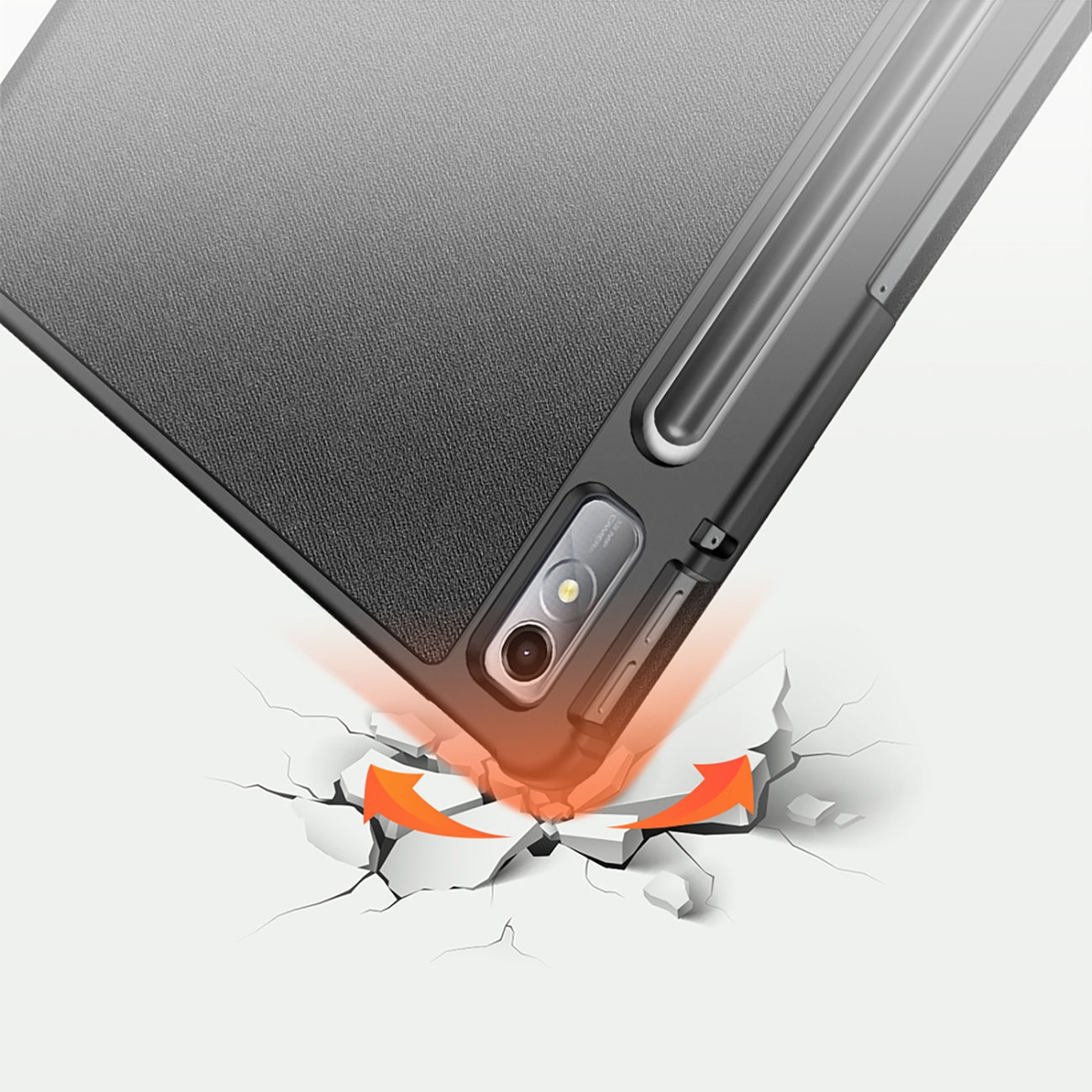 Husa pentru Lenovo Tab P11 generatia 2 Dux Ducis domo smart case negru