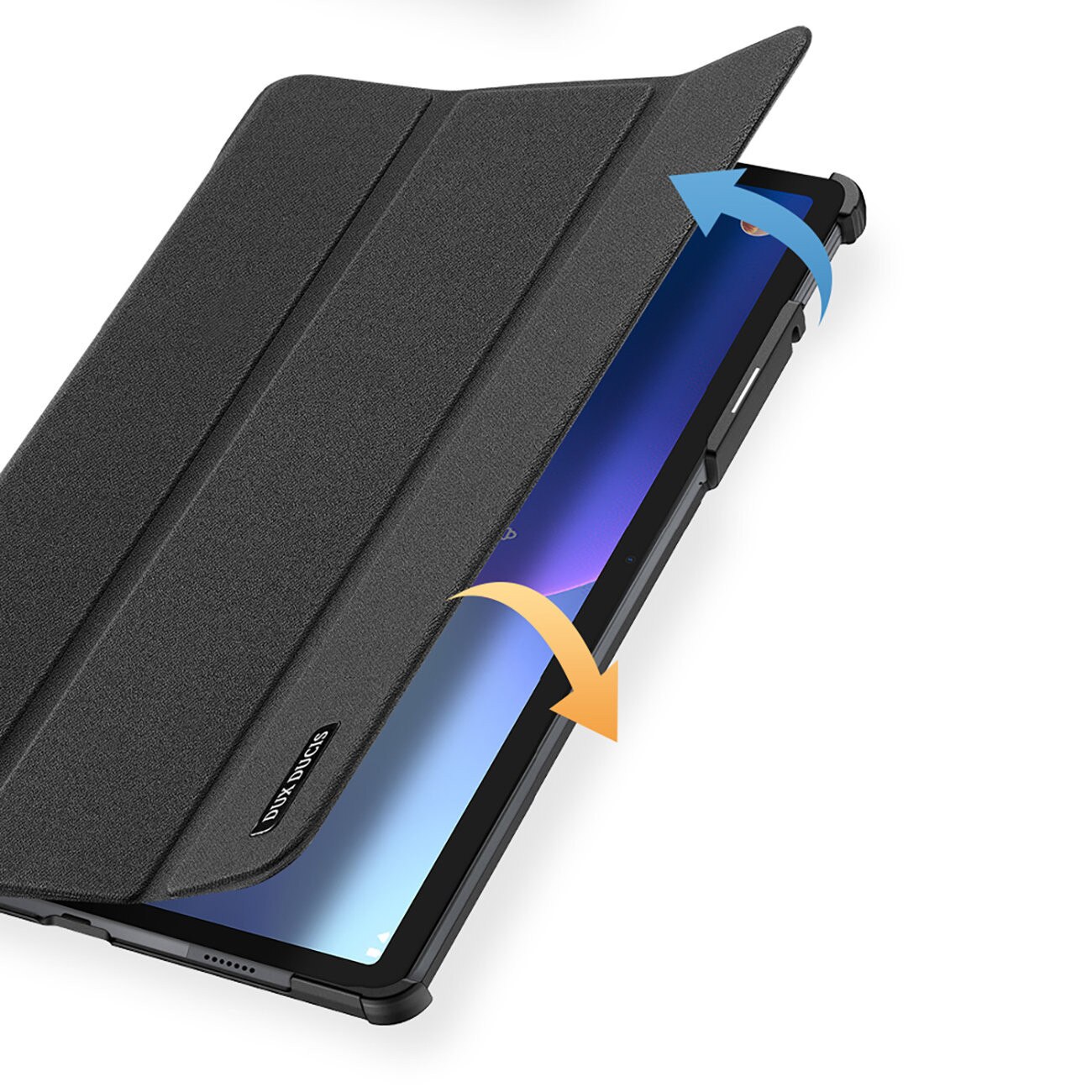 Husa pentru Lenovo Tab P11 generatia 2 Dux Ducis domo smart case negru